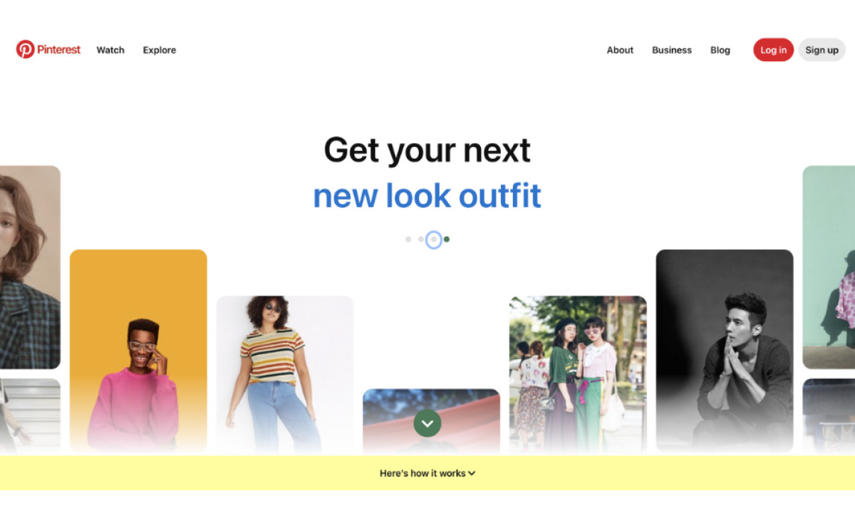 Pinterest Website Design