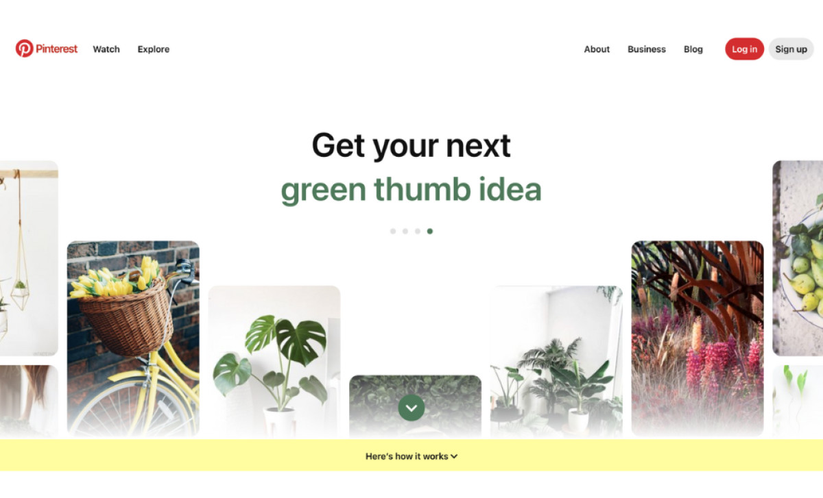 Pinterest Website Slide Module Design