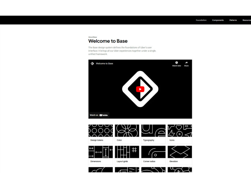 Uber Base Website Design Interactive Elements
