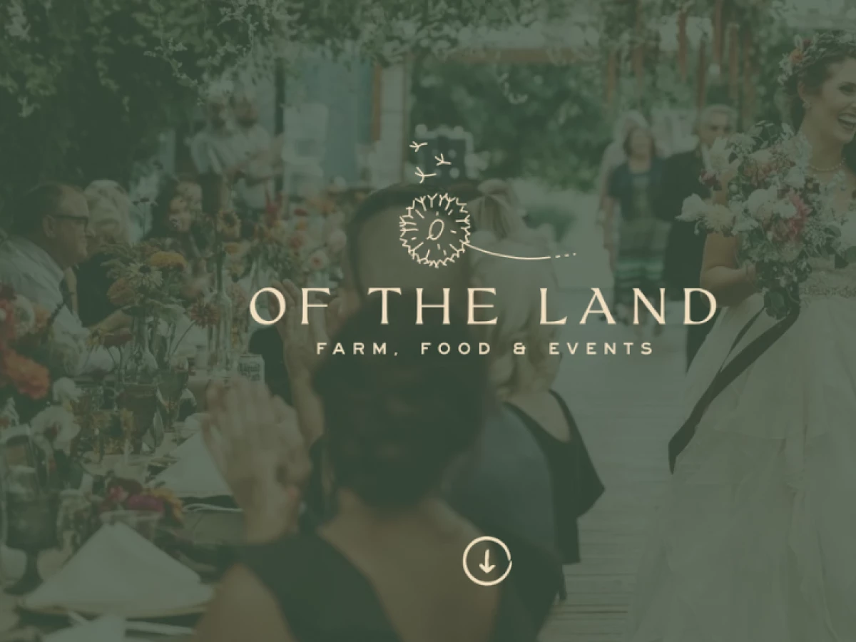Of the Land Website Design