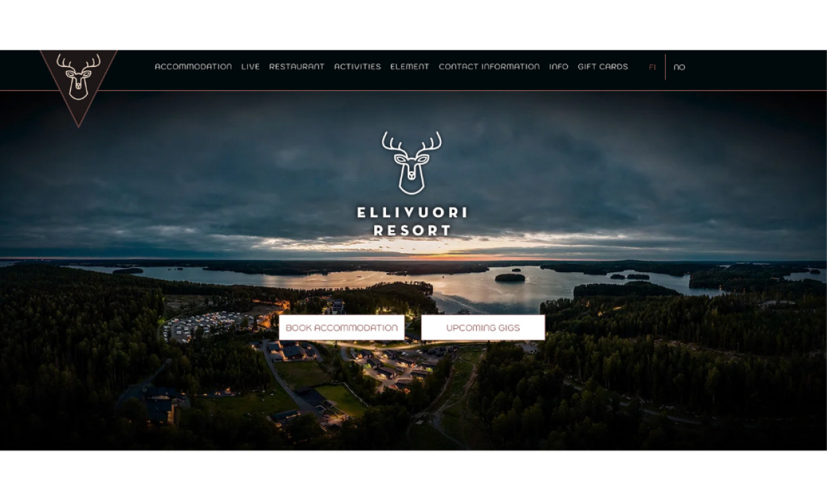 Ellivuori Resort Website Design