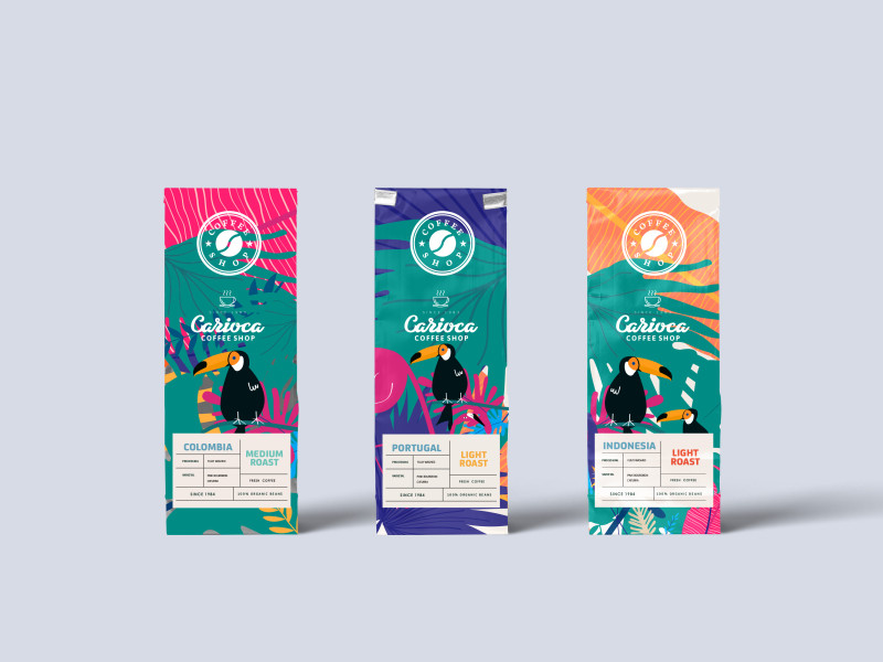 Carioca Coffee Shop Packaging Design
