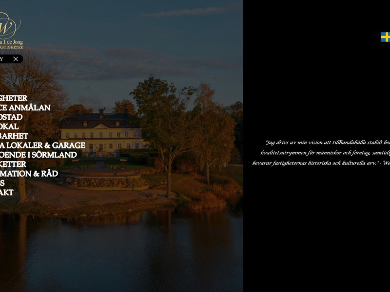 Wonna Fastigheter Website Design