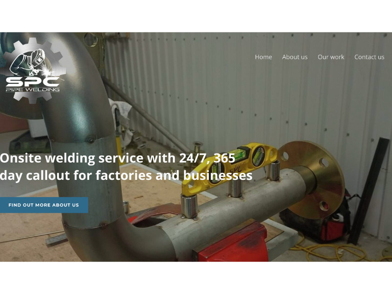 SPC Pipe Welding Website Design