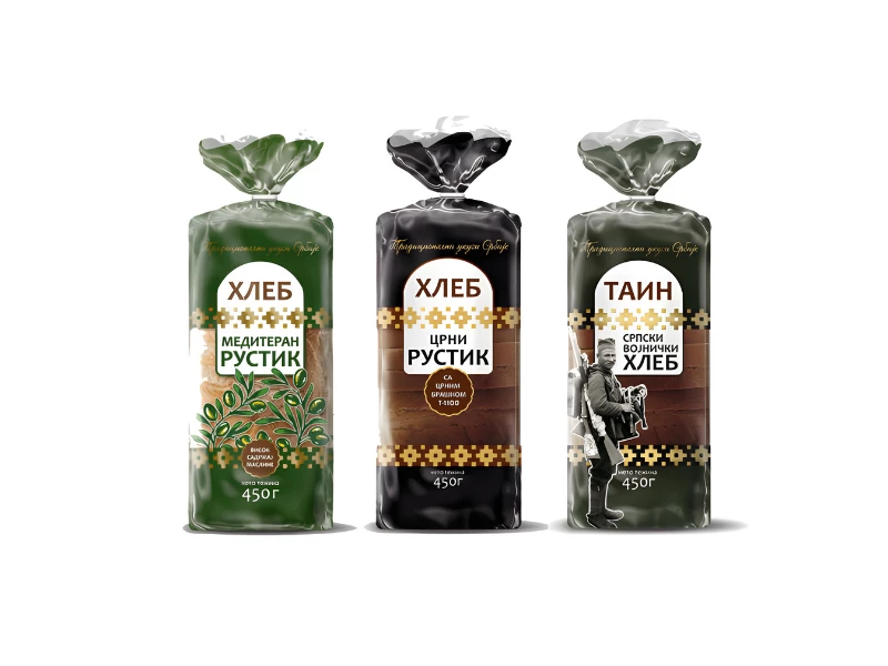 Packaged Bread Packaging Design