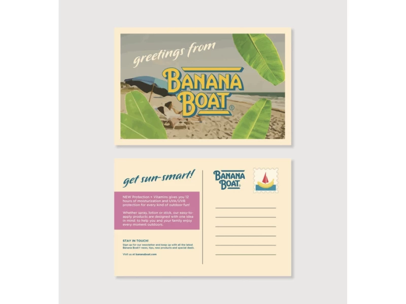 Banana Boat Print Design
