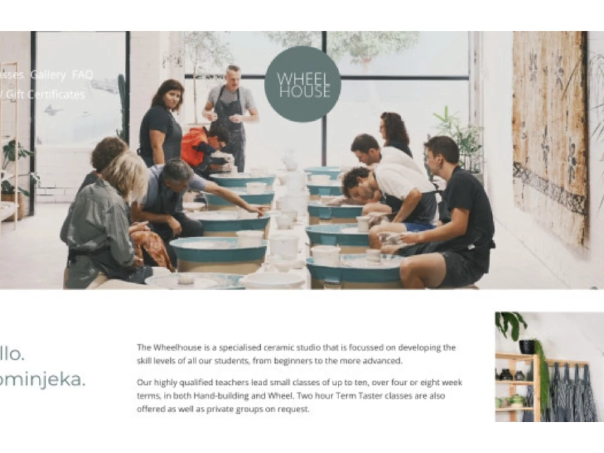 The Wheelhouse Studio Website Design