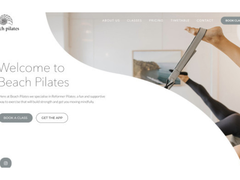Beach Pilates Website Design