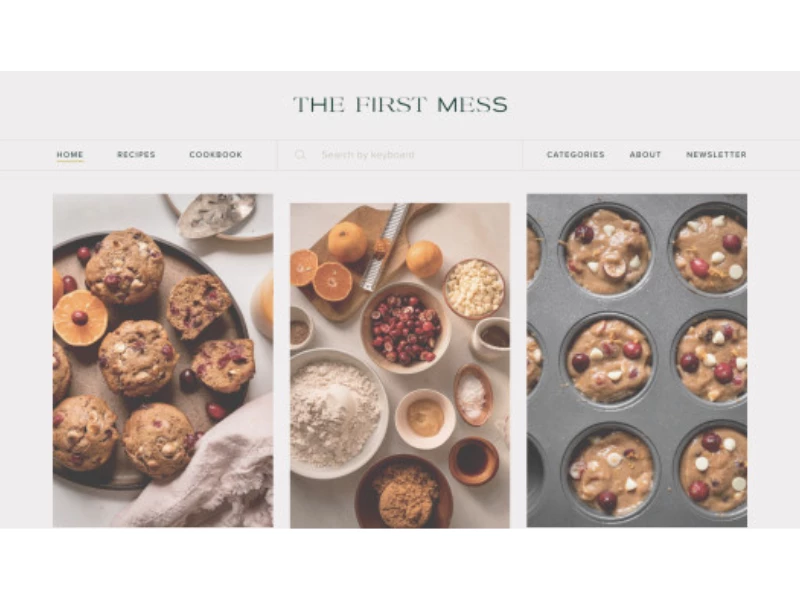 The First Mess Website Design