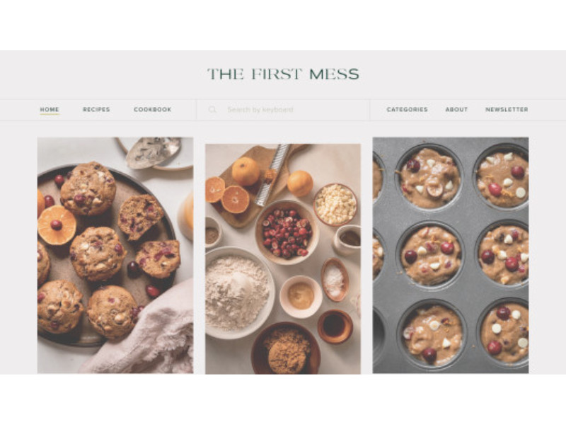The First Mess Website Design