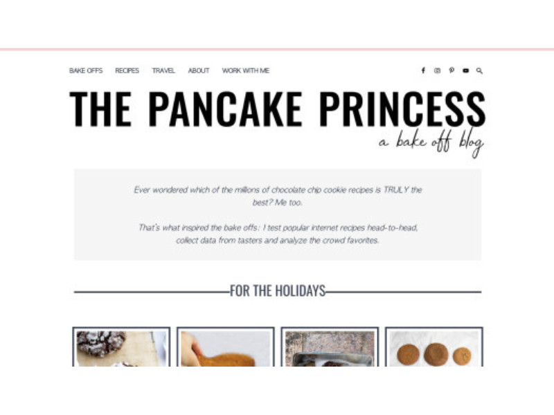 The Pancake Princess Website Design