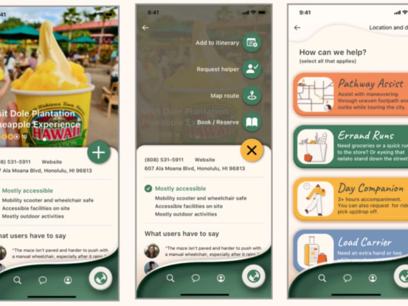 Wander Wheels App Design
