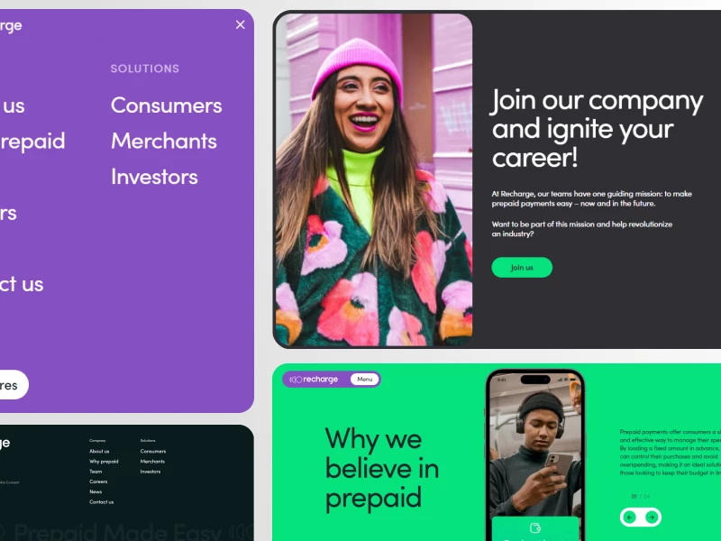 Dyanmic Carousel Recharge Web Design
