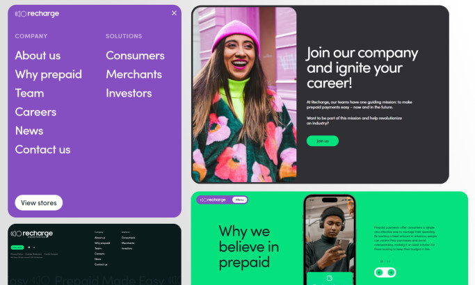 Dyanmic Carousel Recharge Web Design