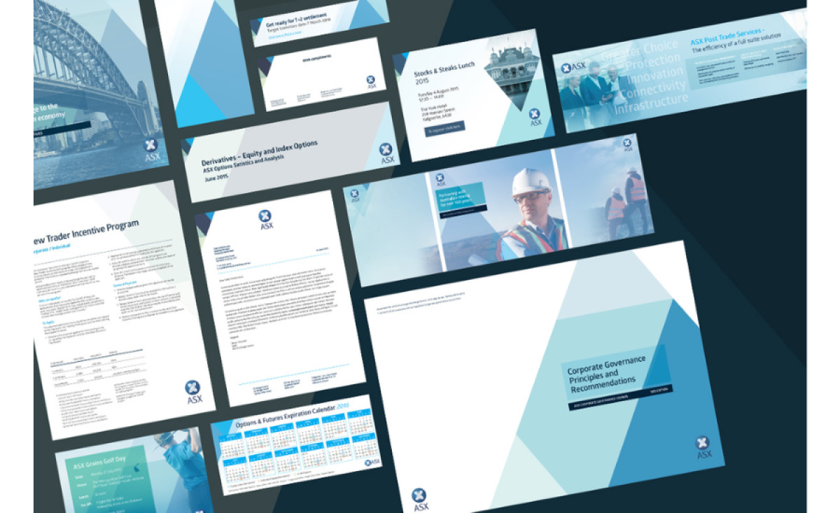 Australian Stock Exchange Print Design