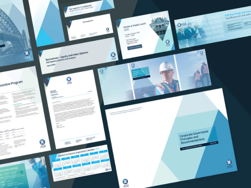 Australian Stock Exchange Print Design