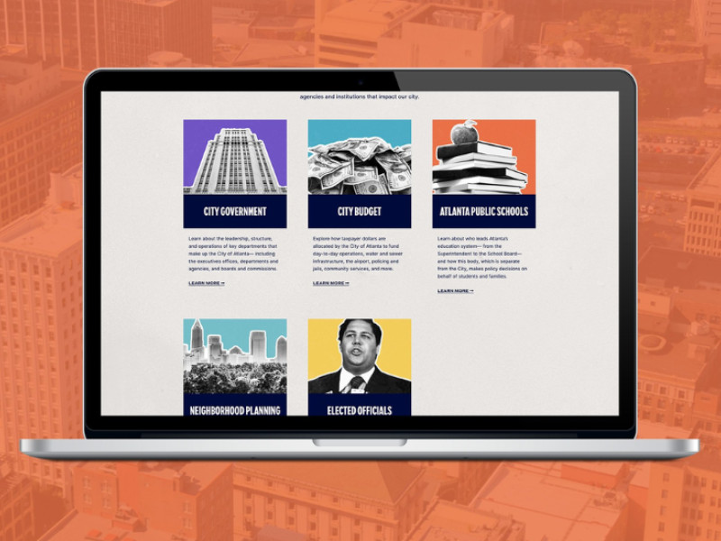 Center for Civic Innovation Website Design