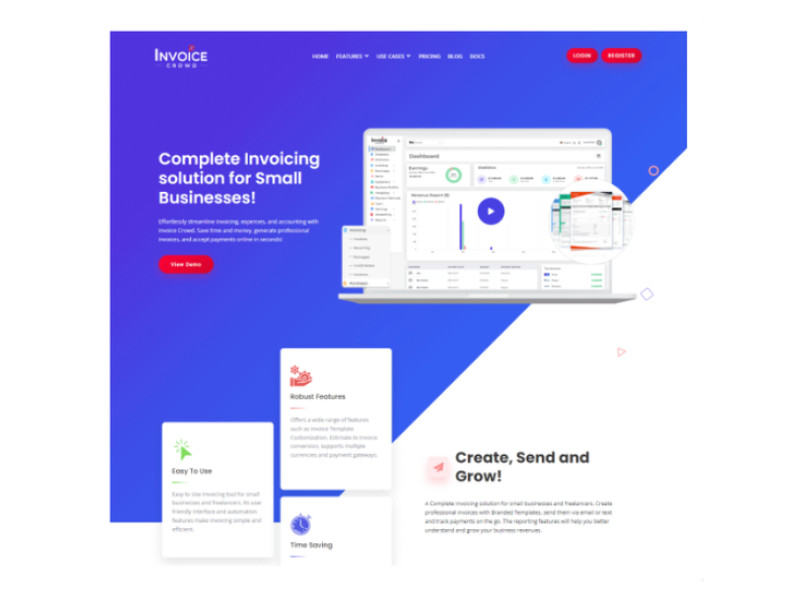 Invoice Crowd Website Design