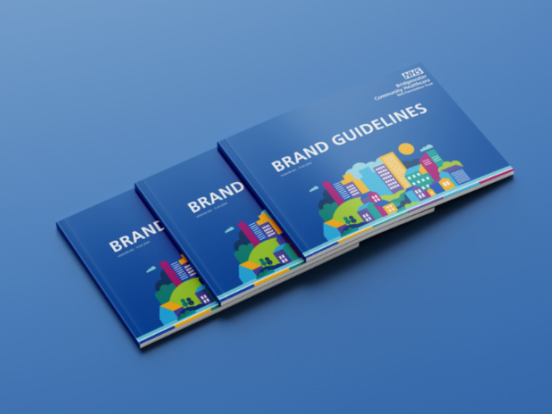 Bridgewater Community Healthcare NHS FT brand guidelines print design
