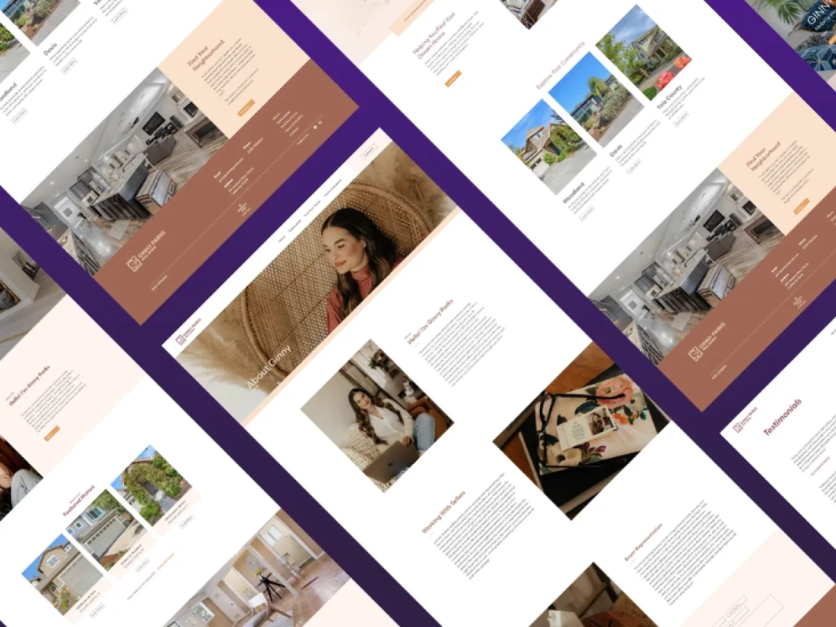 Ginny Parks Real Estate website design