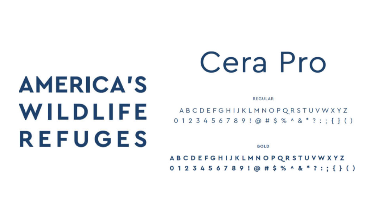 America’s Wildlife Refuges Logo Design Typography
