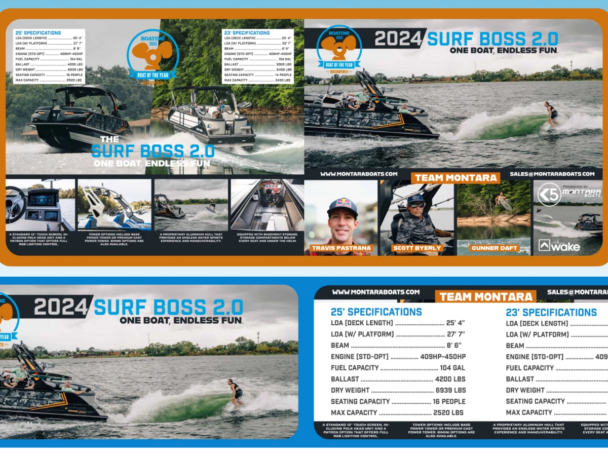 Montara Boats Print Design