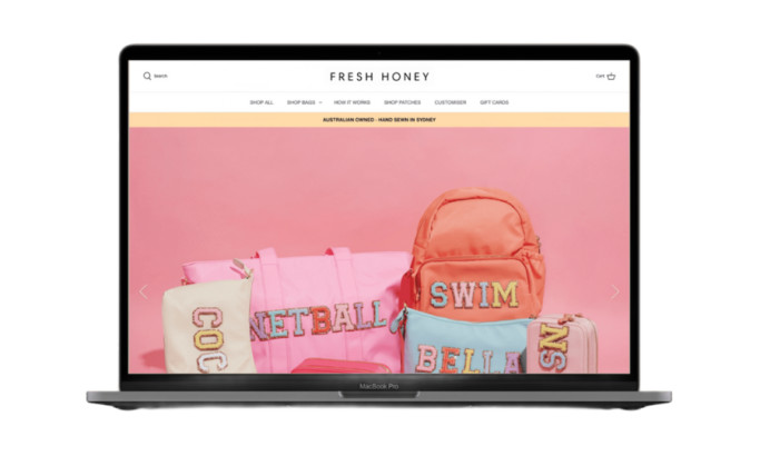 Fresh Honey AU website design by Daniele Manca
