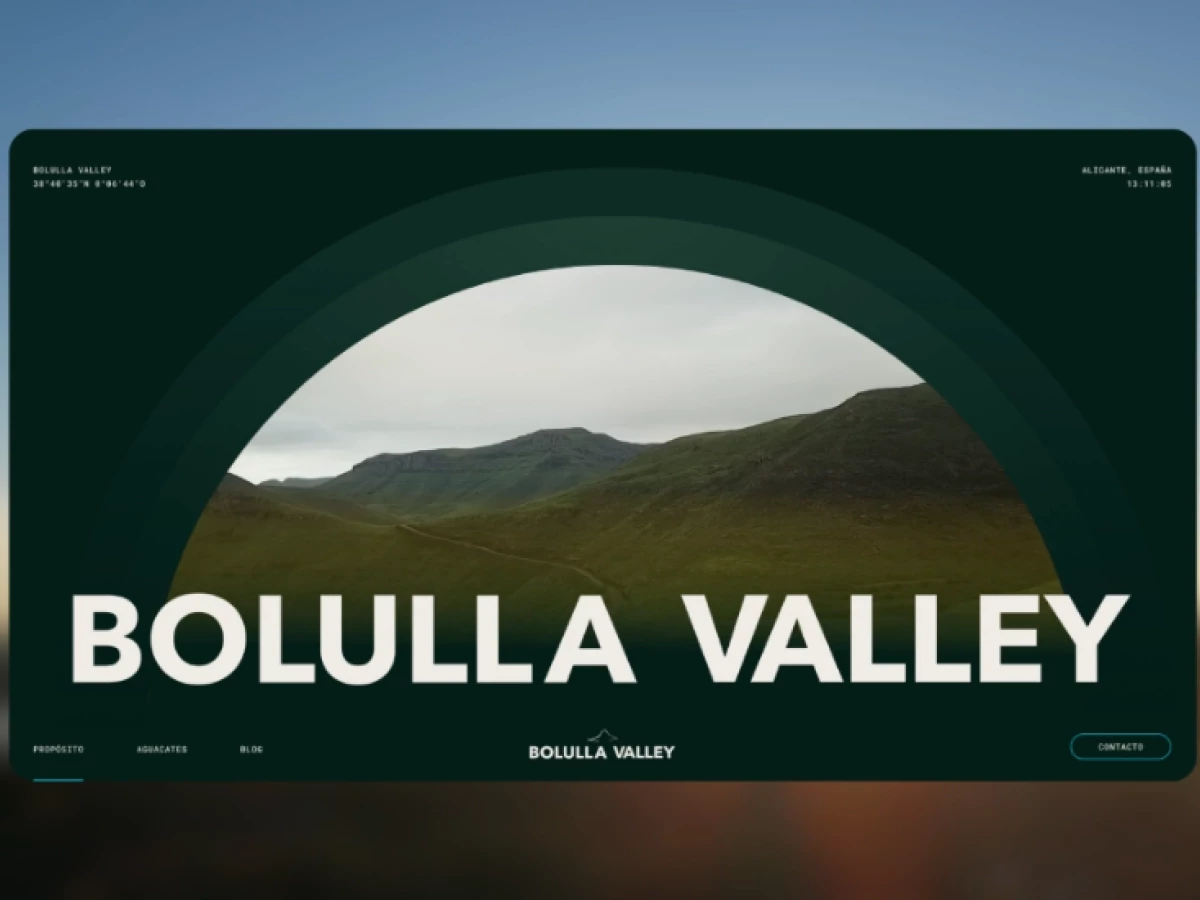 Bolulla Valley website design by Erick Velasco