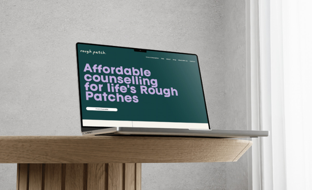 Rough Patch Counselling website design by Eb and Flo Digital.