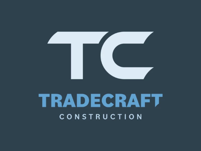 TradeCraft Construction logo design.