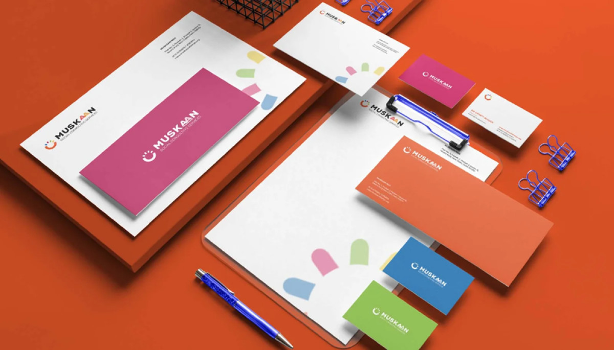 Muskaan Consulting Service print design by Creative Nexus.