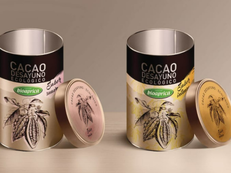 Etiqueta Cacao Ecológico Biofood packaging design by Introagencia.