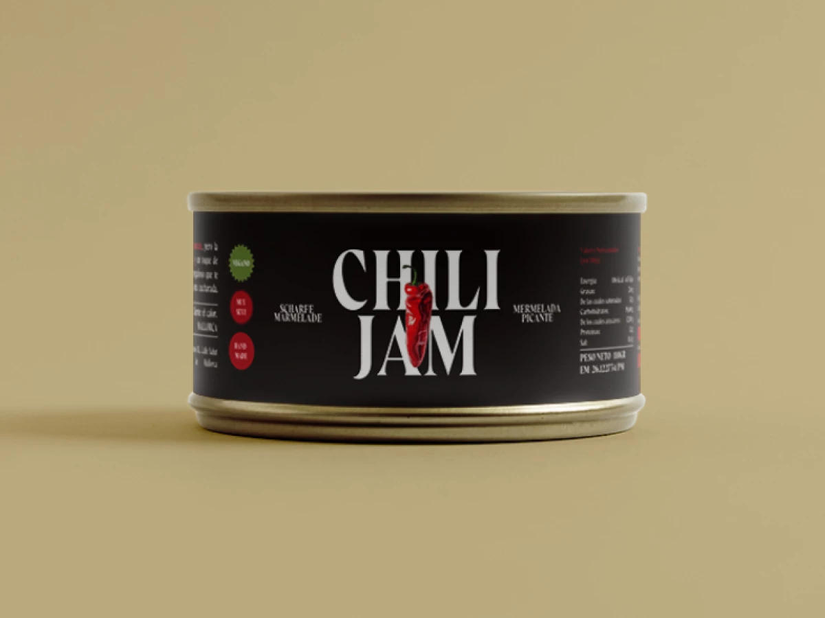 Chili Jam packaging design by Indigo Estudio.