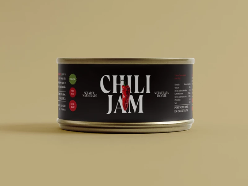 Chili Jam packaging design by Indigo Estudio.