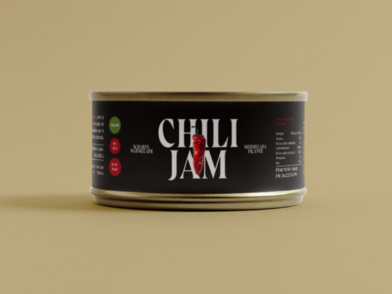 Chili Jam packaging design by Indigo Estudio.