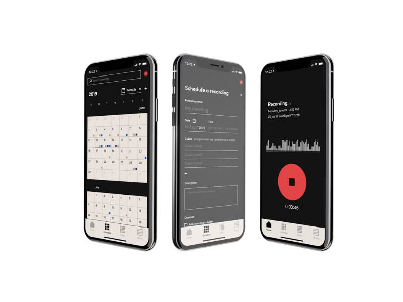 ProCorder app design by Pensa pensa.co.
