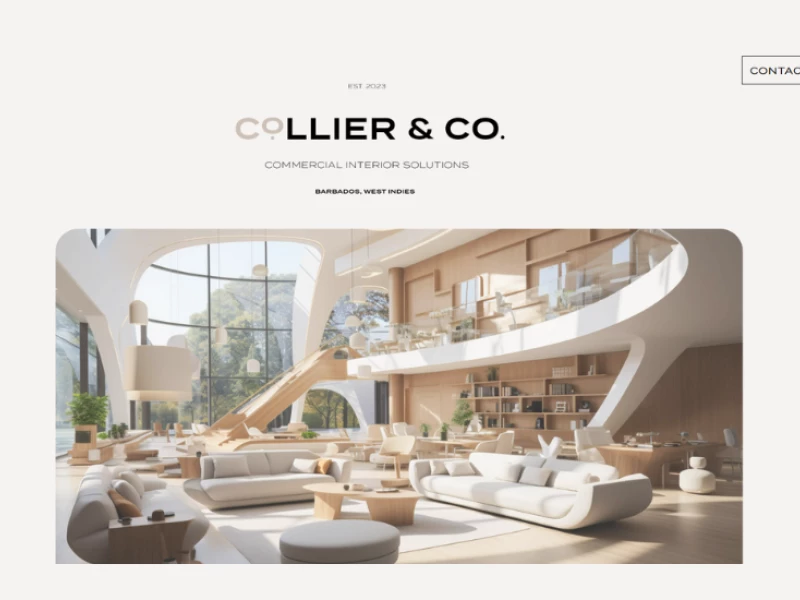 Collier & Co. Commercial Interior Solutions website design by The Simple Agency.