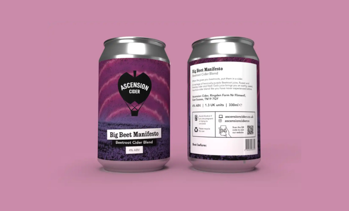 Ascension Cider packaging design by Hackney Design