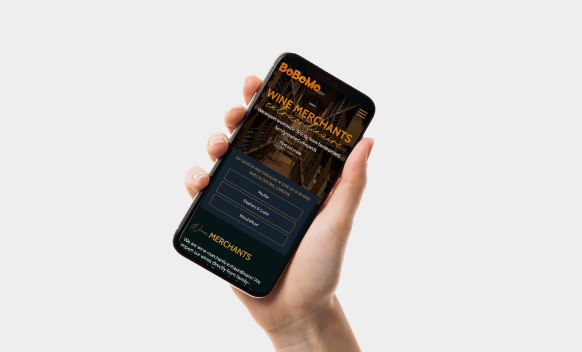 BeBeMe website design by Lagerstedt Creative.