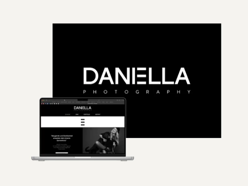 DaniElla Photography website design by Studio WEISS.