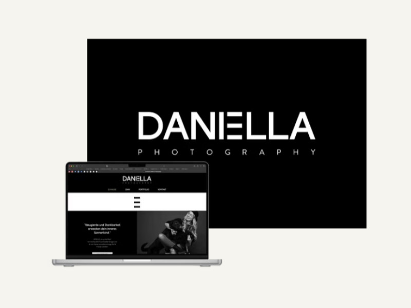 DaniElla Photography website design by Studio WEISS.