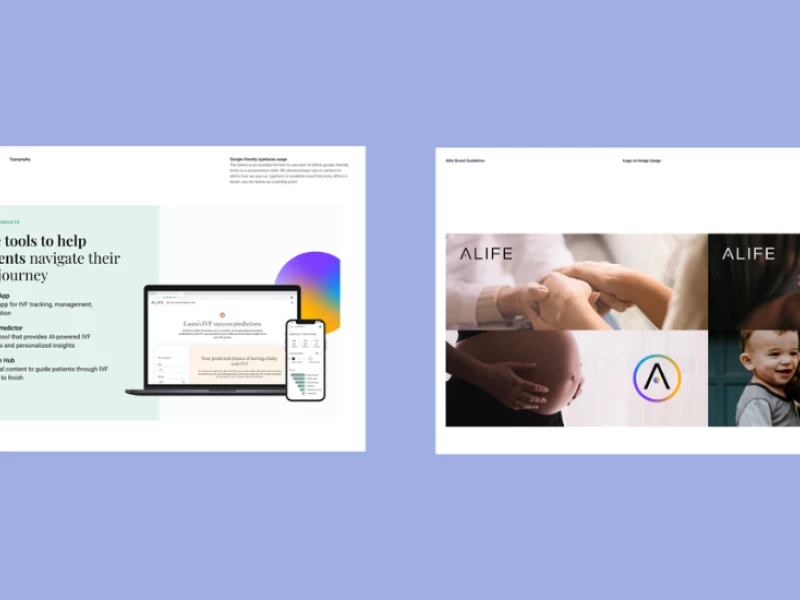 Alife website design by Nocturne Creative.