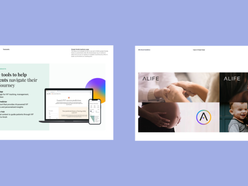 Alife website design by Nocturne Creative.
