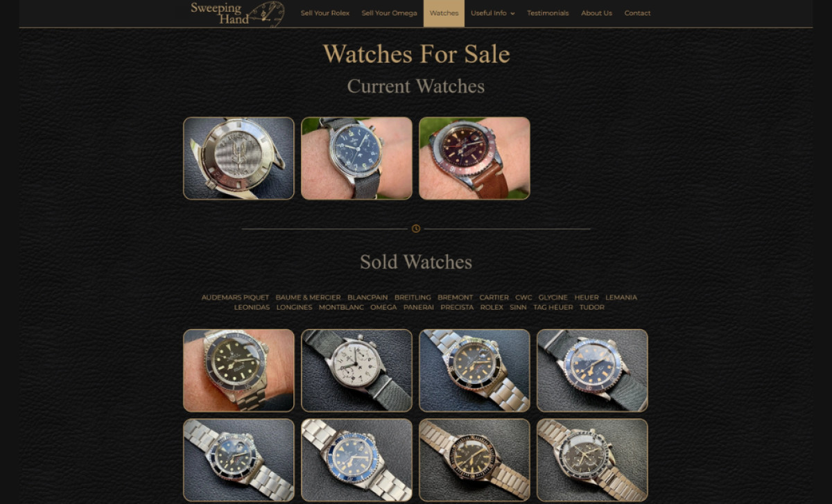 Sweeping Hand website design by Dotjuice