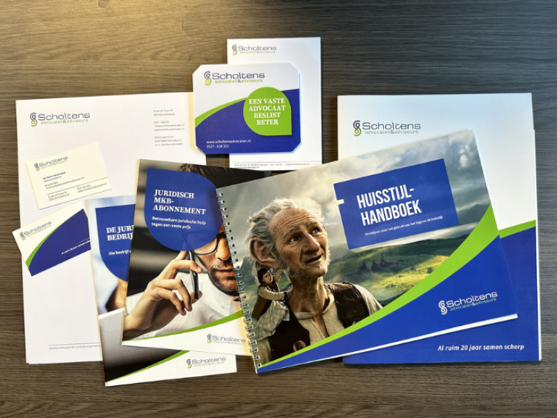 Scholtens Advocaten & Adviseurs print design by SHERPA grafisch ontwerp.