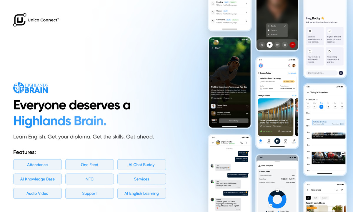 Highlands Brain App Design