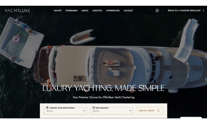 Yacht Luxe Website Design