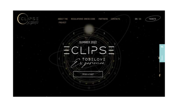 ECLIPSE event Website Design