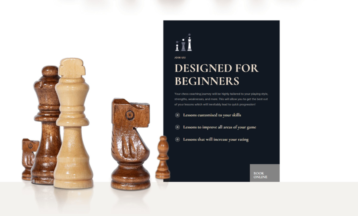 Chess Ignite website design by Wasabi Sites.