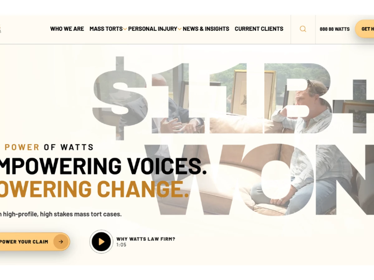 Watts Law Firm LLC Website Design